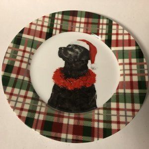 Celtic Canines Black Labrador Dog Salad Plate